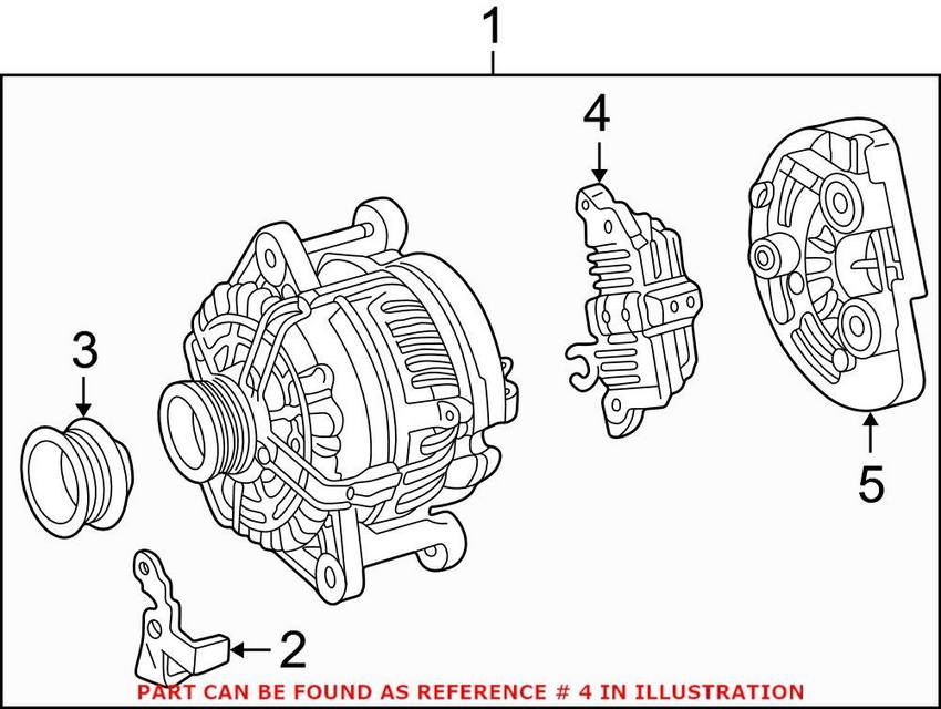 Mercedes Voltage Regulator 0041540106